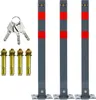 TolleTour Absperrpfosten,3x Set,Parkplatzsperre Klappbar Produktbild-Vorschau 1
