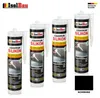 Isolbau Aquarium Silikon 4 x 300 ml Schwarz Glassilikon dauerelastisch wasserdicht Produktbild-Vorschau