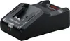 A black Bosch battery charger is shown on a white background. Produktbild-Vorschau