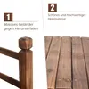 Holzbrücke für Garten/Dekoration, Teichbrücke aus massivem Produktbild-Vorschau 6
