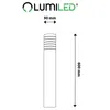 LUMILED luce da sentiero luce da bitta per esterno 60cm Anteprima dell’immagine prodotto 5