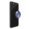 A black smartphone with a PopSocket attached to the back. The PopSocket has a blue nebula design. Náhled obrázku produktu