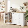 HOMCOM Sideboard Küchenschrank mit 4 Türen, Schublade, Produktbild-Vorschau 2