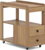 Stojan na tlačiareň s kolieskami, 2 zásuvkami a policami Náhľad obrázku produktu 1