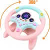 Kinder Lenkrad Fahrsimulation 360° Licht Sound Spielzeug Produktbild-Vorschau 5