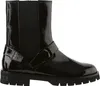 Högl Stiefelette schwarz Lack Biker-Boots 18cm Schafthöhe Produktbild-Vorschau 1