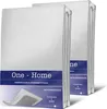 Two white packaged bed sheets are shown against a white and light gray background. Produktbild-Vorschau