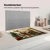 KitchenYeah© Herdabdeckplatte Drei Katzen auf kleinem Tisch Produktbild-Vorschau 3