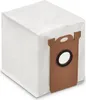 A single white vacuum cleaner dust bag with a brown cardboard attachment. Produktbild-Vorschau