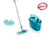 A cleaning mop and bucket set displayed on a white background, with a certification badge in the upper right corner. Produktbild-Vorschau