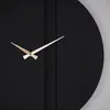 Opviq, Block Metal Wall Clock - APS096, Wanduhren, Schwarz, Produktbild-Vorschau 6