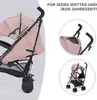 A collage of images showing a pink stroller from different angles, including a close-up of the handle and a full view of the stroller. Náhled obrázku produktu