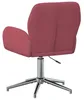 Sedia girevole vidaXL, 54 x 58 x 90 cm, bordeaux, rivestita Anteprima dell’immagine prodotto 5