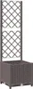 vidaXL Fioriera con traliccio Marrone 40x40x136 cm PP Anteprima dell’immagine prodotto 1