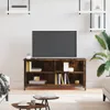 vidaXL TV skříňka kouřový dub 100x40x50 cm odvozený výrobek Náhled obrázku produktu 2