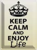 vianmo Blechschild 40x30 cm Keep Calm and enjoy life Yoga Produktbild-Vorschau 1