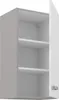 Küche Hängeschrank 40 Bianca Weiß Hochglanz + Grau Produktbild-Vorschau 2