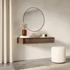 Selsey Sanva - Wandkonsole mit Schublade, Nussbaum Warmia Produktbild-Vorschau 3
