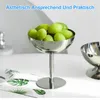 4er-Set Edelstahl-Dessertbecher, 240 ml, hohe Sockelbasis, Produktbild-Vorschau 3