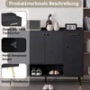 Szafka na buty Merax z 2 szufladami i 4 drzwiczkami, Podgląd zdjęcia produktu 8