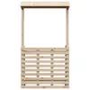 vidaXL Gartenbar mit Dach 112,5x57x195,5 cm Massivholz Produktbild-Vorschau 4