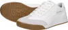 A pair of white SKECHERS Zinger Manzanilla Totale shoes are shown from a diagonal angle, with one shoe placed slightly behind the other. The sole of one shoe is visible, showing a brown rubber material with a tread pattern. The shoes have white laces and w Produktbild-Vorschau