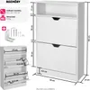 tectake® Schuhschrank Calea 60 x 24 x 102 cm Náhled obrázku produktu 7