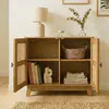 Calicosy - Credenza 2 ante in rattan naturale L 80 cm - Anteprima dell’immagine prodotto 5