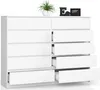 BDW Kommode, 10 Schubladen, viel Stauraum Wohnzimmer, Weiß Produktbild-Vorschau 1