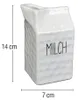 Keramik Milchkännchen | Milchkanne 7x7x14 cm | elegantes Produktbild-Vorschau 3
