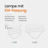 Kobi LED-Minilampe, kugelförmig, E14, 6 W - 470 lm - 6000 K Produktbild-Vorschau 6