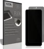 A product package for a screen protector is shown next to a smartphone with a screen protector applied. Produktbild-Vorschau