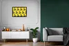 MuchoWow® MuchoWow® Gerahmtes Poster Katze - Muster - Gelb Produktbild-Vorschau 7
