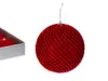 Satz von 12 Ornamenten: rote Netzornamente 10 cm Produktbild-Vorschau 2