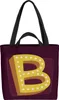 VOID B Buchstaben Vintage Initialen Tasche 33x33x14cm,15l Produktbild-Vorschau 1