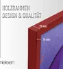 nielsen Holz Bilderrahmen Quadrum, 30x40 cm, Rot Produktbild-Vorschau 3