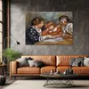 Leinwandbild  Unterrichtsstunde - Auguste Renoir 100x70 Produktbild-Vorschau 2