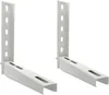 Two white metal brackets for mounting an air conditioner unit. Náhľad obrázku produktu