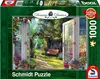 SCHMIDT Puzzle Blick in den verwunschenen Garten 1000 Teile Produktbild-Vorschau 1