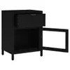 vidaXL Nachttisch Schwarz 40x30x54,5 cm Stahl und Glas -  Produktbild-Vorschau 7