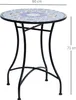 Stół ogrodowy Outsunny Ø60 x wys.71 cm, odporny na warunki Podgląd zdjęcia produktu 3