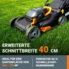Set di tosaerba a batteria Worx WG743E con 2 batterie e Anteprima dell’immagine prodotto 5