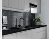 AX LIVING Aquileia Küchenzeile 240 cm – Grau Fronten mit Produktbild-Vorschau 3
