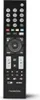 A black remote control with various buttons and labels. Produktbild-Vorschau