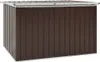 A brown storage box with a silver lid. Produktbild-Vorschau