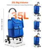 Carrello spesa pieghevole VEVOR, 445 x 375 x 990 mm, Anteprima dell’immagine prodotto 4