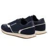 A pair of navy blue Tommy Hilfiger sneakers shown from a side angle against a white background. Náhled obrázku produktu