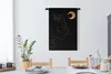 MuchoWow® Wandteppich Wandbehang Frau - Mond - Gold - Produktbild-Vorschau 3