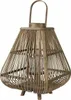 Bambus-Laterne mit Holzbeinen und Griff 29x40cm Produktbild-Vorschau 2