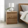 Nachtkommode 2er Set Artisaneiche mit 2 grifflosen Produktbild-Vorschau 1
